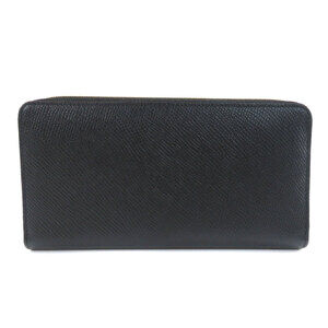 Celine Logo Around Zip Wallet Leather Long